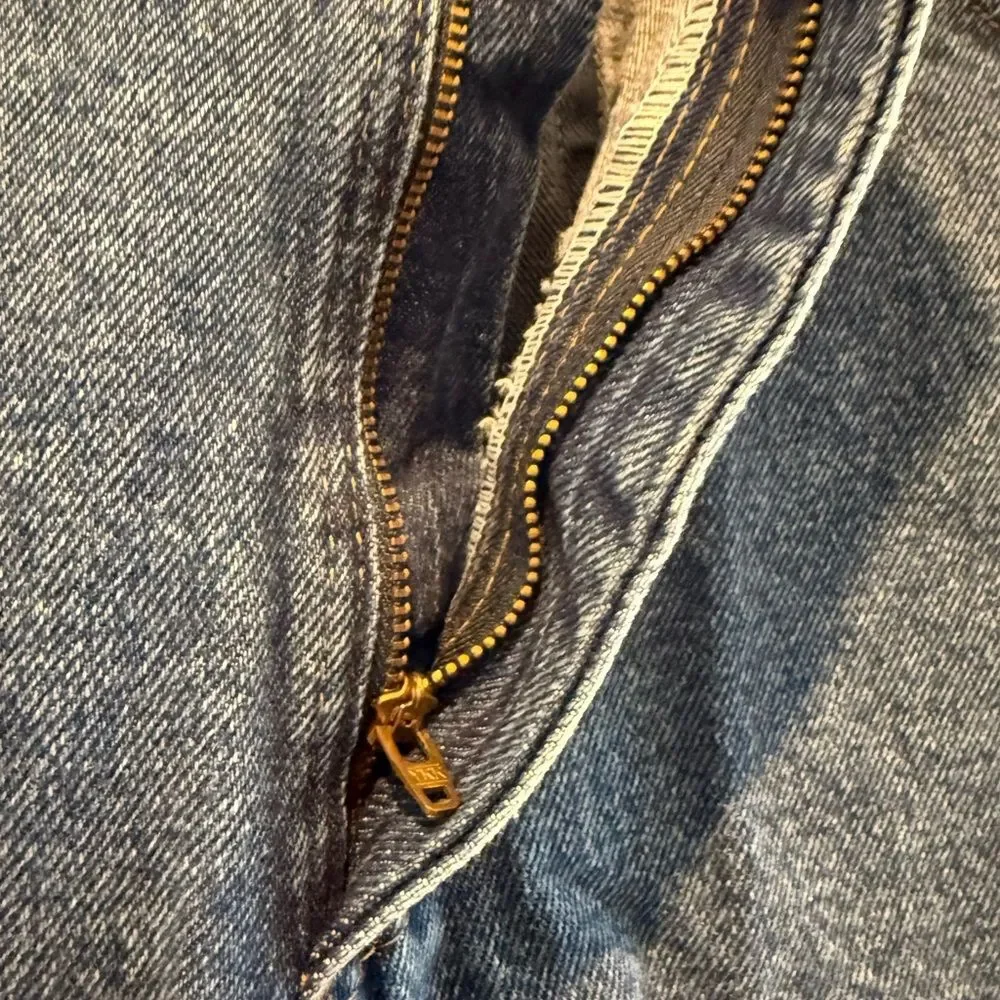 Wrangler 5 Star Premium Denim Regular Fit Blue Jeans Size 36 X 32 (measures 31”)